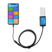 LABART Professional 8 in 1 Soil Tester Temperature Moisture EC PH NPK Soil Sensor Portable USB Type-C for Agriculture with Android App inbuild